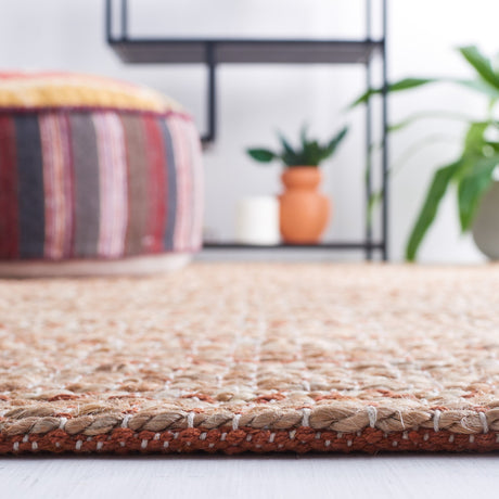 Safavieh Natural Fiber Nfb655P Rust/Natural Rug.