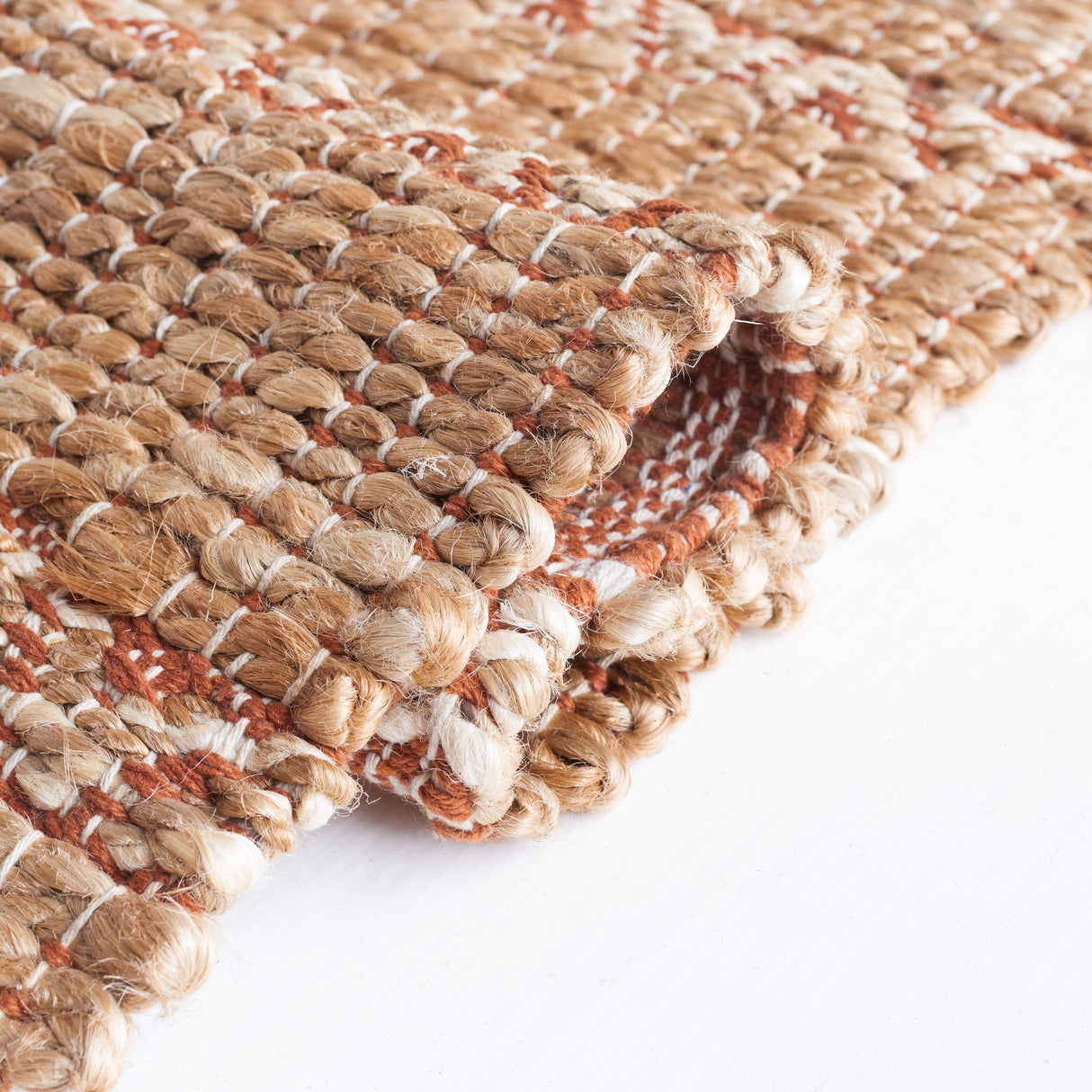 Safavieh Natural Fiber Nfb655P Rust/Natural Rug.