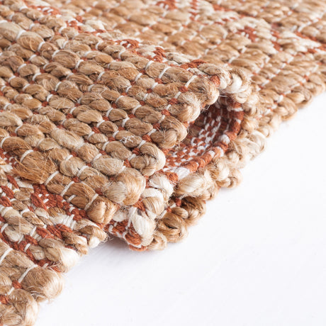 Safavieh Natural Fiber Nfb655P Rust/Natural Rug.