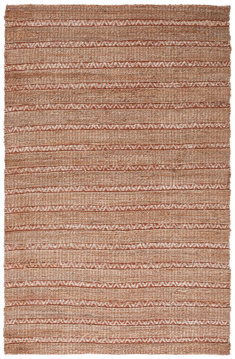 Safavieh Natural Fiber Nfb655P Rust/Natural Rug.