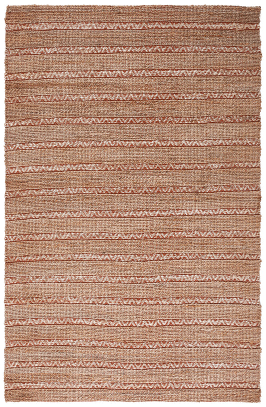 Safavieh Natural Fiber Nfb655P Rust/Natural Area Rug