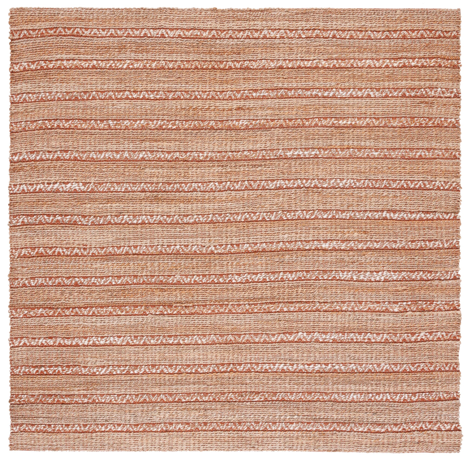 Safavieh Natural Fiber Nfb655P Rust/Natural Area Rug