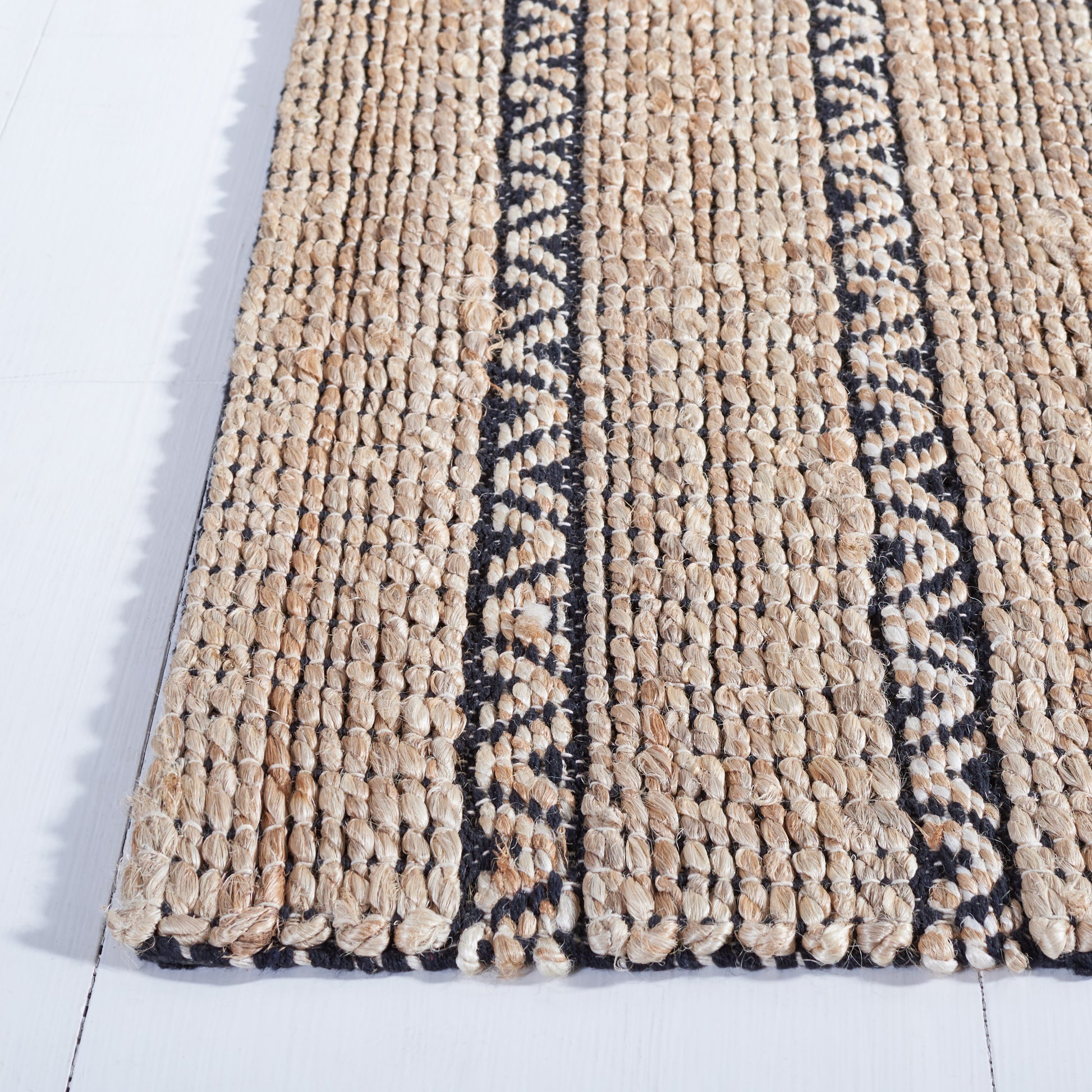 Safavieh Natural Fiber Nfb655Z Black/Natural Area Rug