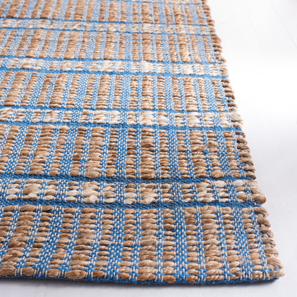 Safavieh Natural Fiber Nfb656M Blue/Natural Area Rug