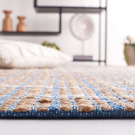 Safavieh Natural Fiber Nfb656M Blue/Natural Rug.