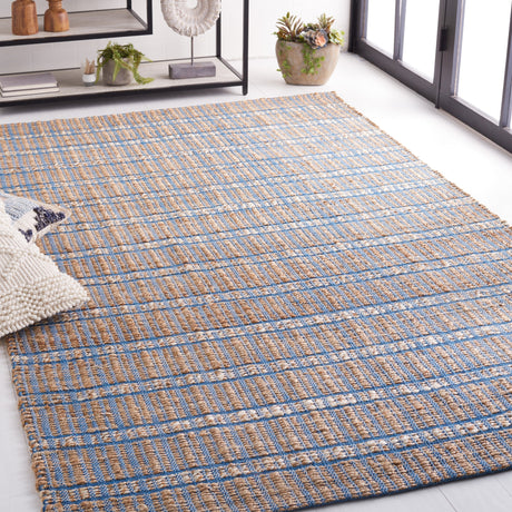 Safavieh Natural Fiber Nfb656M Blue/Natural Rug.