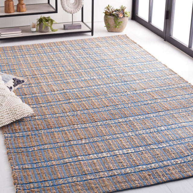 Safavieh Natural Fiber Nfb656M Blue/Natural Rug.