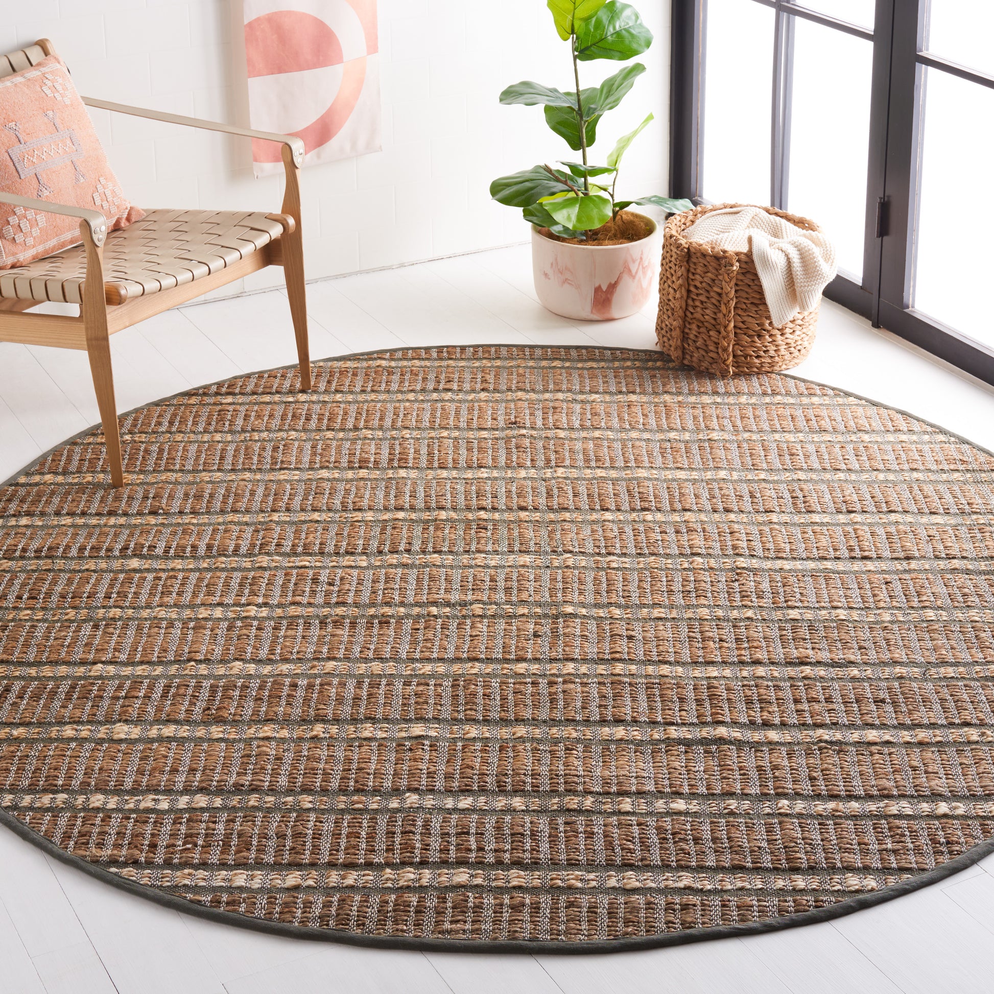 Safavieh Natural Fiber Nfb656X Olive/Natural Area Rug