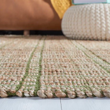 Safavieh Natural Fiber Nfb656Y Green/Natural Rug.
