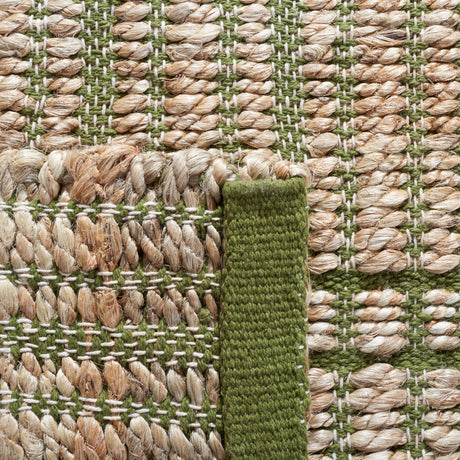 Safavieh Natural Fiber Nfb656Y Green/Natural Rug.