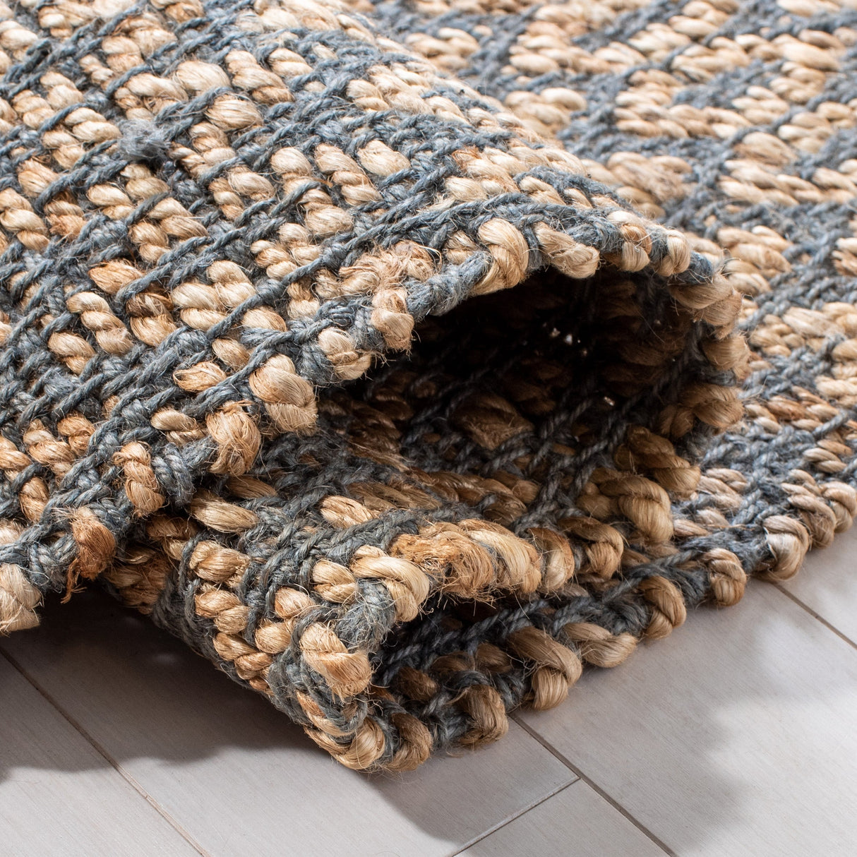 Safavieh Natural Fiber Nfb701G Natural/Grey Rugs.