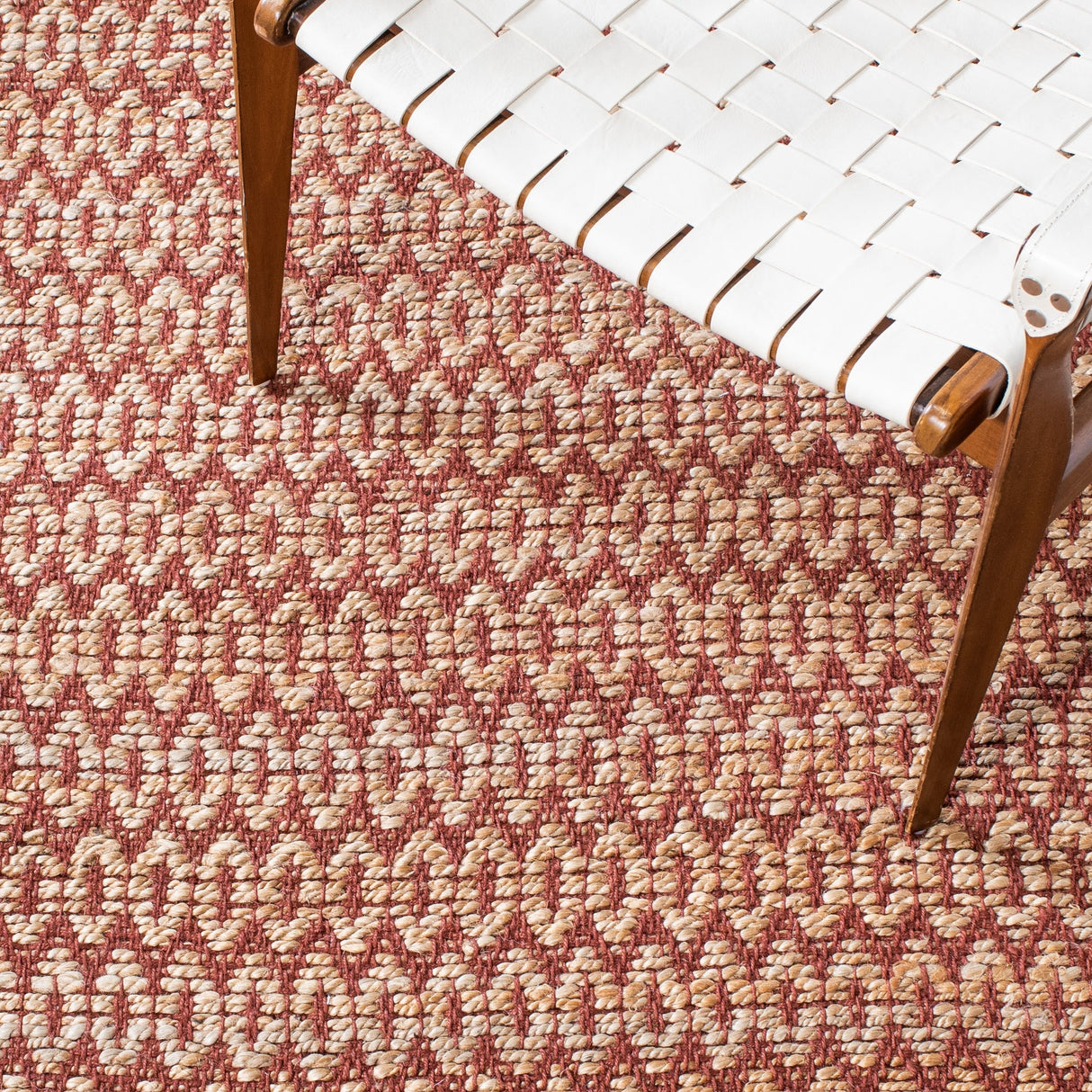 Safavieh Natural Fiber Nfb701P Natural/Rust Rugs.