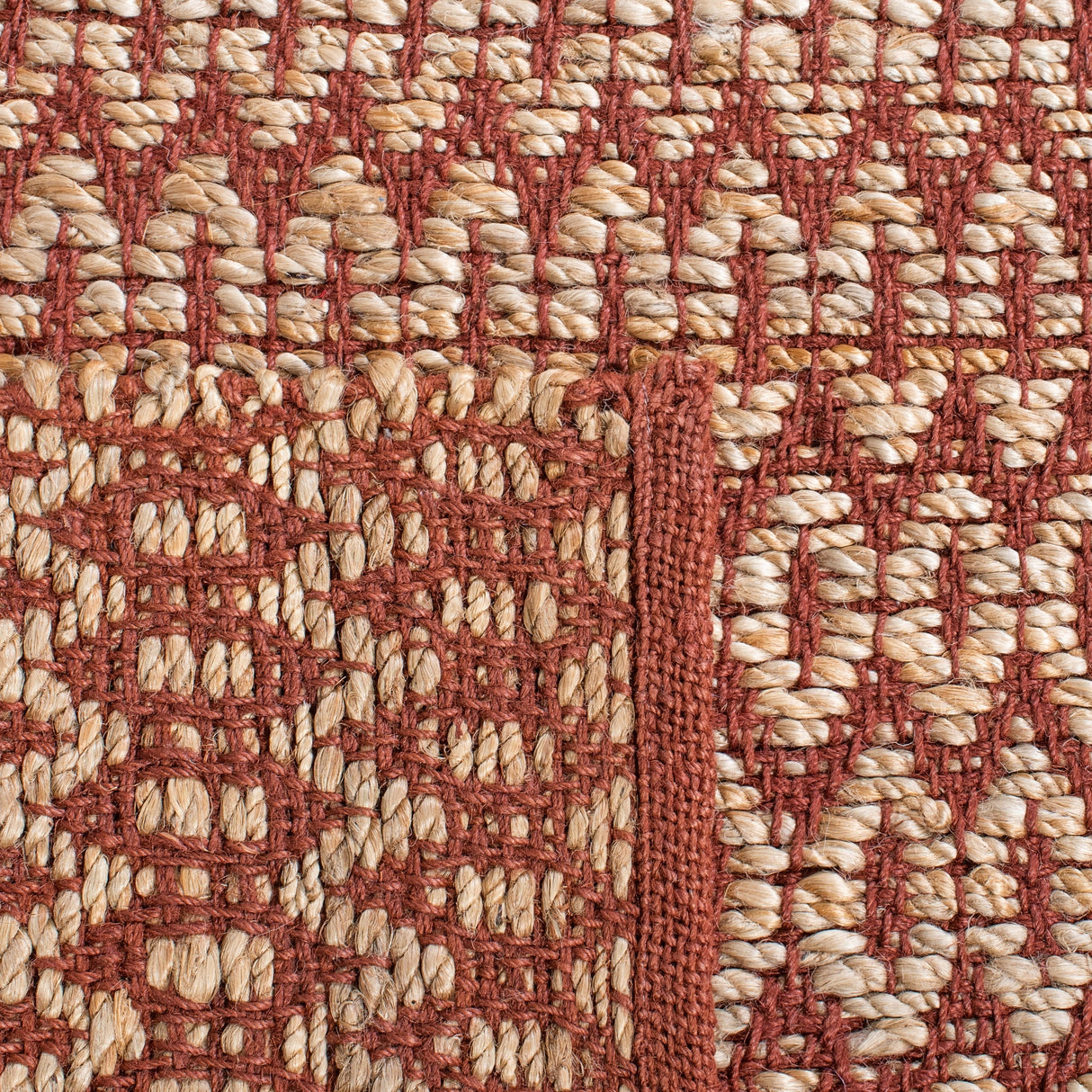 Safavieh Natural Fiber Nfb701P Natural/Rust Rugs.