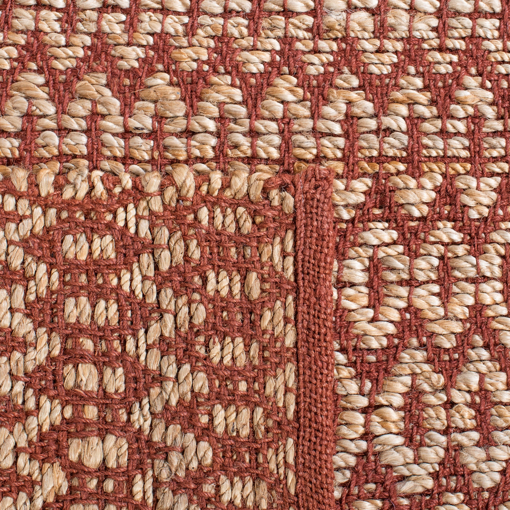 Safavieh Natural Fiber Nfb701P Natural/Rust Area Rug