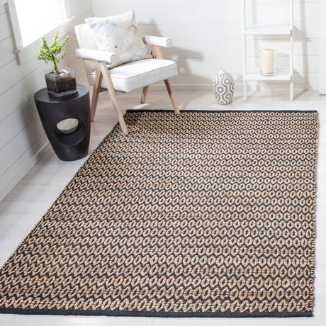 Safavieh Natural Fiber Nfb701Z Natural/Black Rugs.