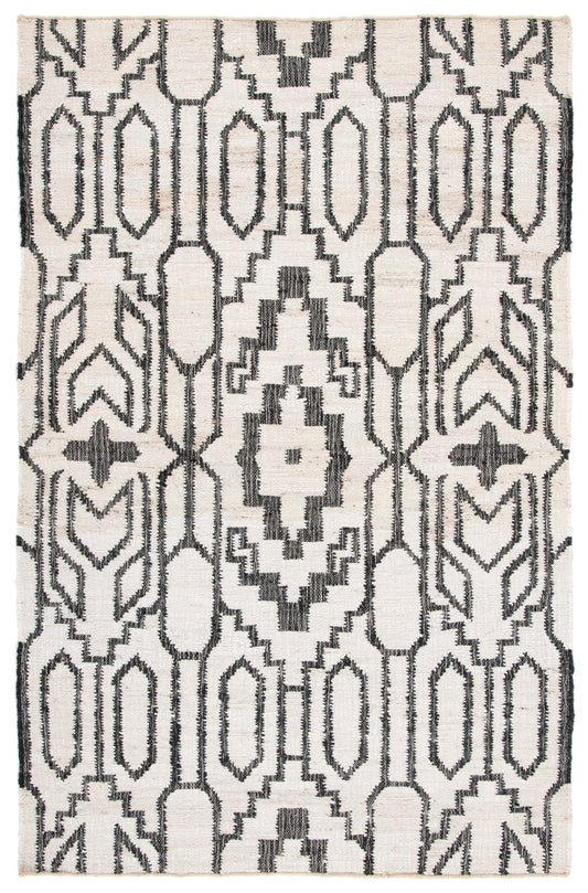 Safavieh Natural Fiber Nfb750A Ivory/Black Area Rug