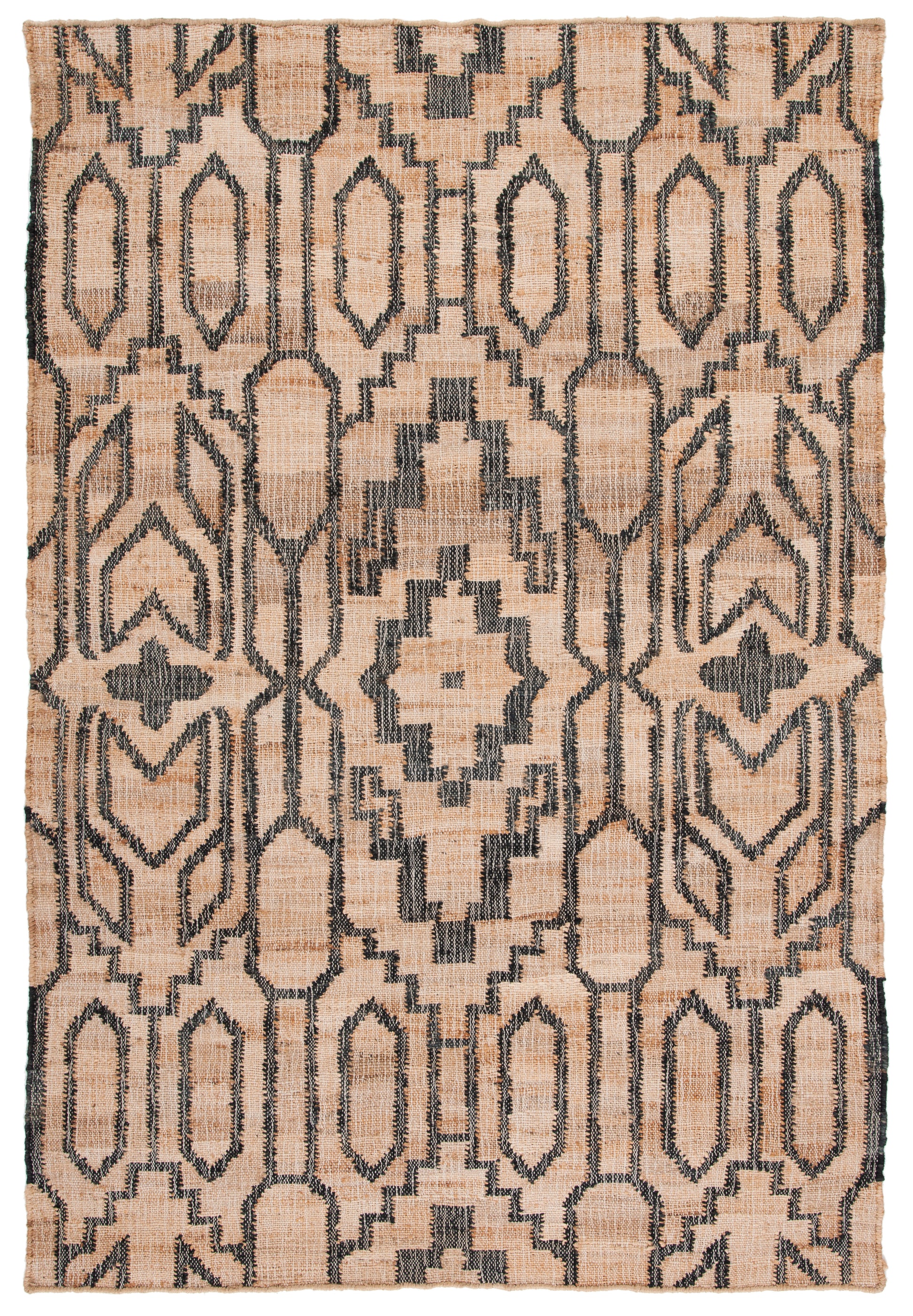 Safavieh Natural Fiber Nfb750B Natural/Black Area Rug