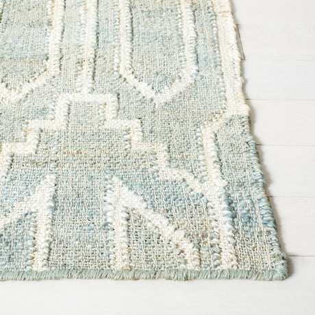 Safavieh Natural Fiber Nfb750J Light Blue/Ivory Rug.