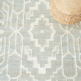Safavieh Natural Fiber Nfb750J Light Blue/Ivory Rug.