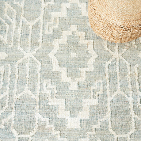 Safavieh Natural Fiber Nfb750J Light Blue/Ivory Rug.