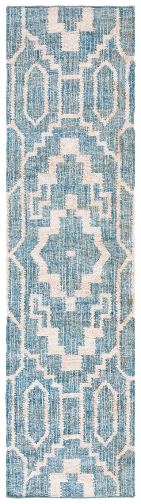 Safavieh Natural Fiber Nfb750M Blue/Ivory Rug.