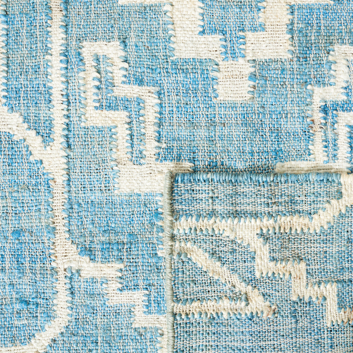 Safavieh Natural Fiber Nfb750M Blue/Ivory Rug.