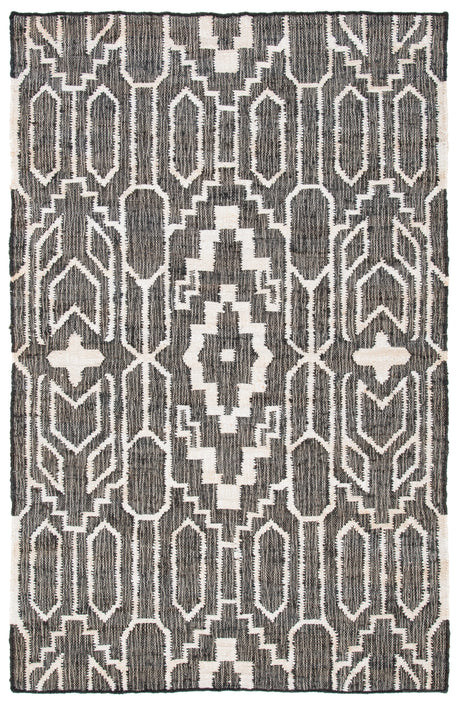 Safavieh Natural Fiber Nfb750Z Black/Ivory Rug.