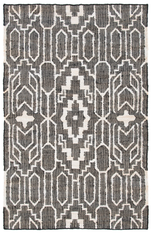 Safavieh Natural Fiber Nfb750Z Black/Ivory Area Rug