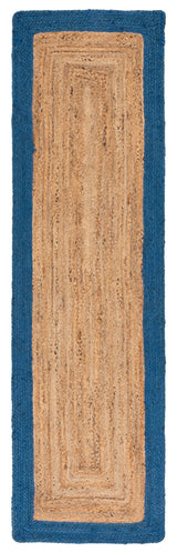 Safavieh Natural Fiber Nfb852M Natural/Blue Rug.