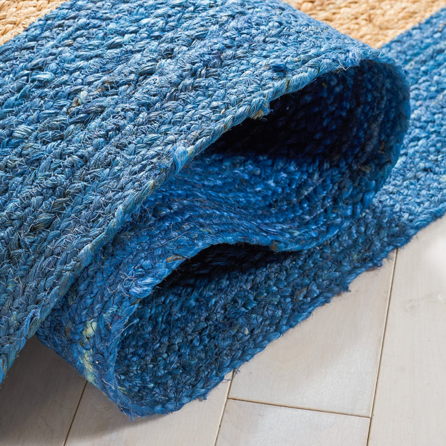 Safavieh Natural Fiber Nfb852M Natural/Blue Rug.