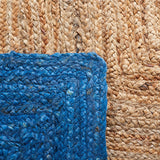 Safavieh Natural Fiber Nfb852M Natural/Blue Rug.