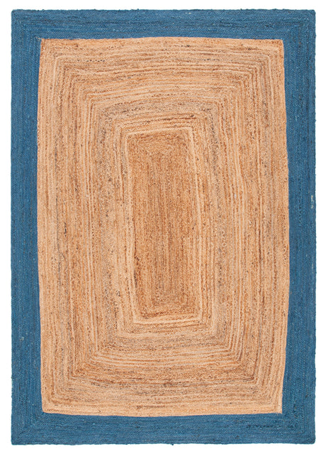 Safavieh Natural Fiber Nfb852M Natural/Blue Rug.