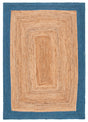 Safavieh Natural Fiber Nfb852M Natural/Blue Rug.