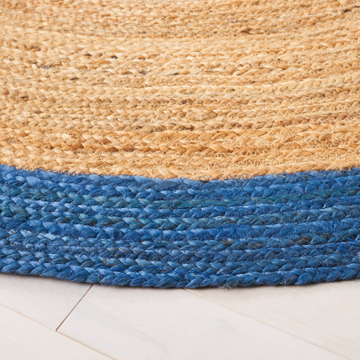 Safavieh Natural Fiber Nfb852M Natural/Blue Rug.