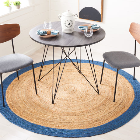 Safavieh Natural Fiber Nfb852M Natural/Blue Rug.