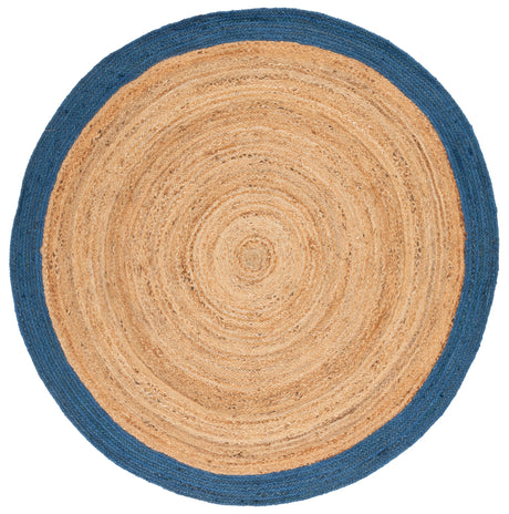 Safavieh Natural Fiber Nfb852M Natural/Blue Rug.