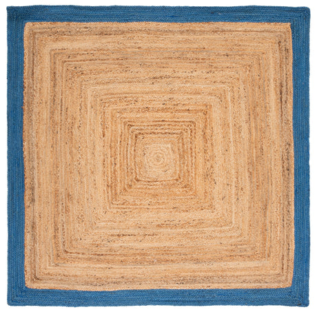 Safavieh Natural Fiber Nfb852M Natural/Blue Rug.