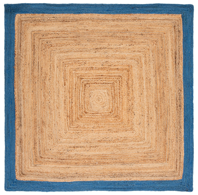 Safavieh Natural Fiber Nfb852M Natural/Blue Rug.