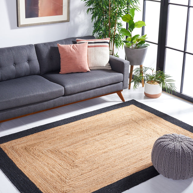 Safavieh Natural Fiber Nfb852Z Natural/Black Rug.