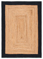 Safavieh Natural Fiber Nfb852Z Natural/Black Rug.