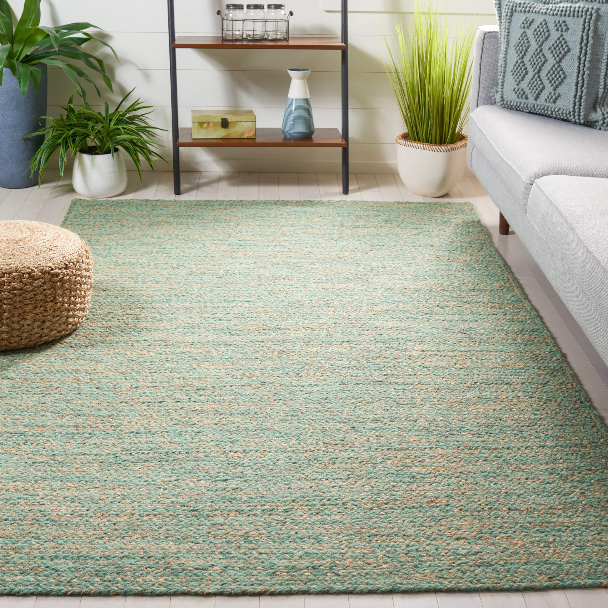 Safavieh Natural Fiber Nfb950Y Green/Natural Area Rug