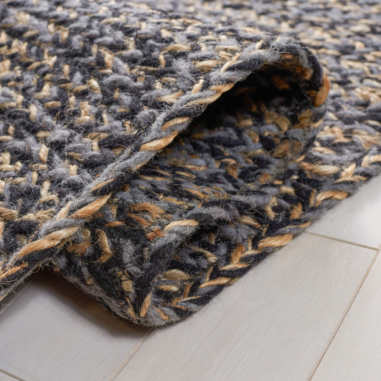 Safavieh Natural Fiber Nfb950Z Black/Natural Rug.
