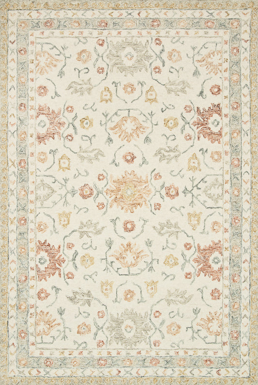 Loloi Norabel Nor-03 Ivory/Rust Area Rug