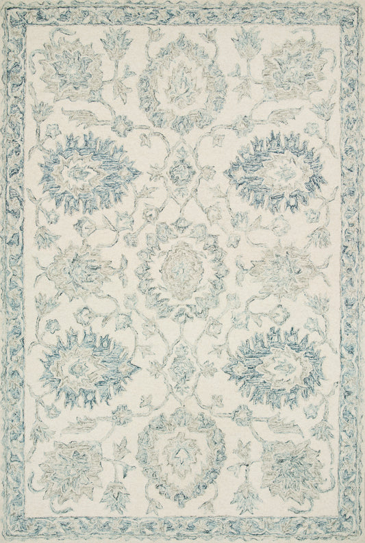 Loloi Norabel Nor-04 Ivory/Blue Area Rug