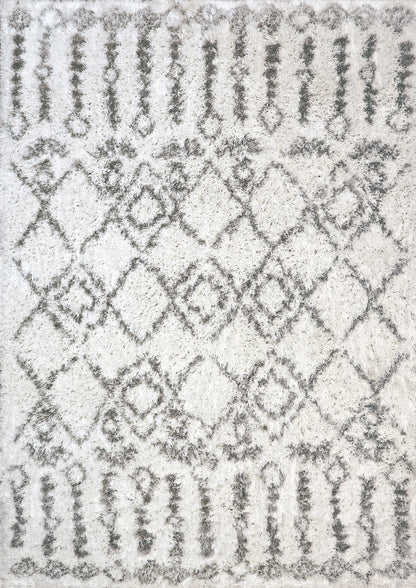 Dynamic Rugs Nordic 7433 White/Silver Area Rug