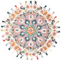 Safavieh Novelty Nov576M Pink/Blue Rug.
