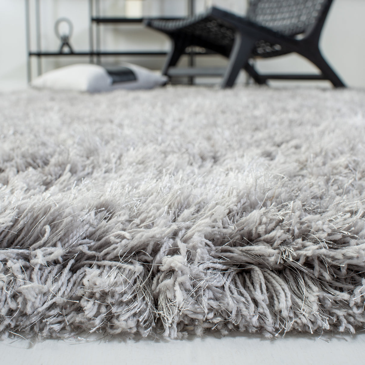 Safavieh Ocean Shag Ocg120G Silver Rugs.