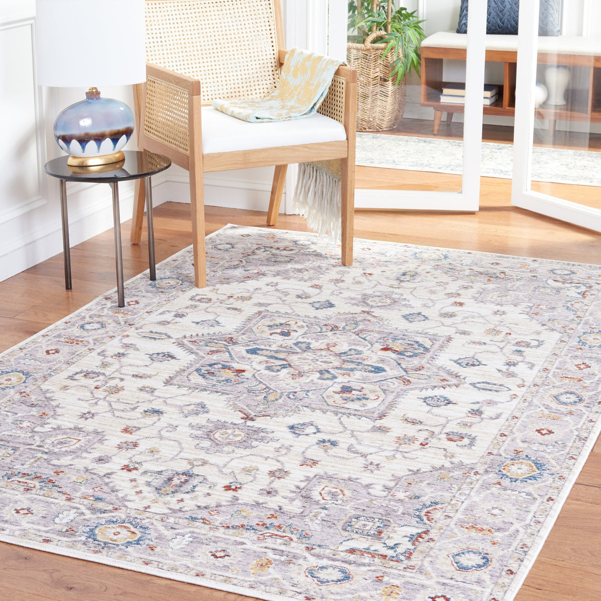 Safavieh Olympia Opa202F Grey/Ivory Rug.