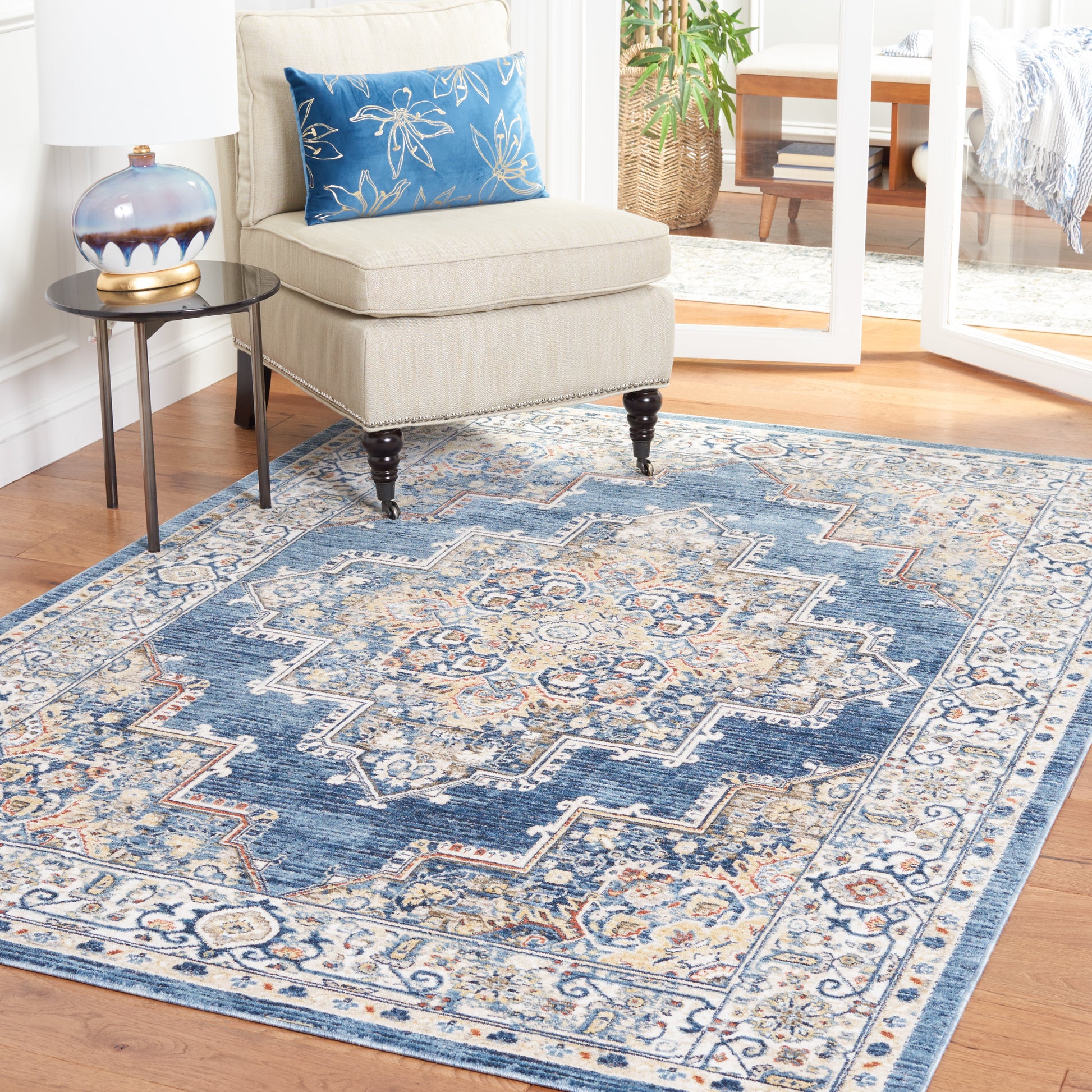 Safavieh Olympia Opa208M Blue/Beige Area Rug