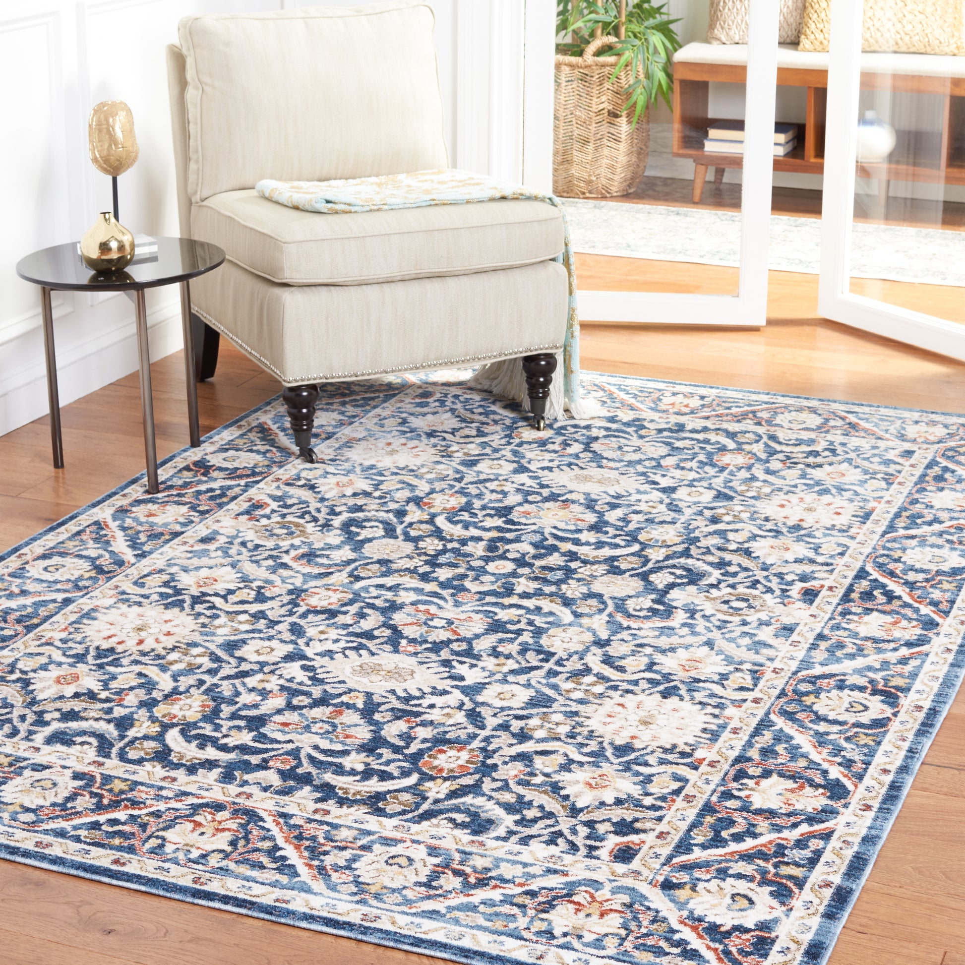 Safavieh Olympia Opa210N Navy/Ivory Area Rug